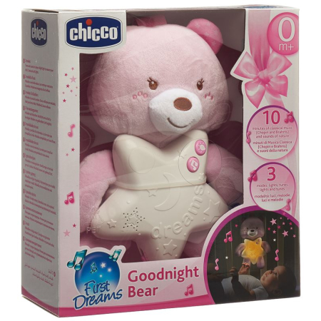 Chicco good night bear pink