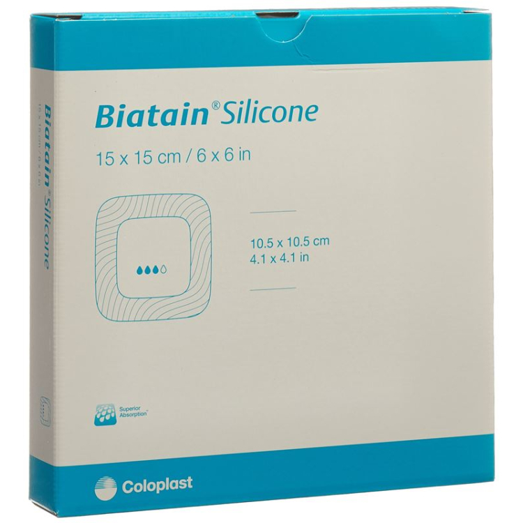 Biatain silikono putplasčio tvarsliava 15x15cm lipnus 5 vnt