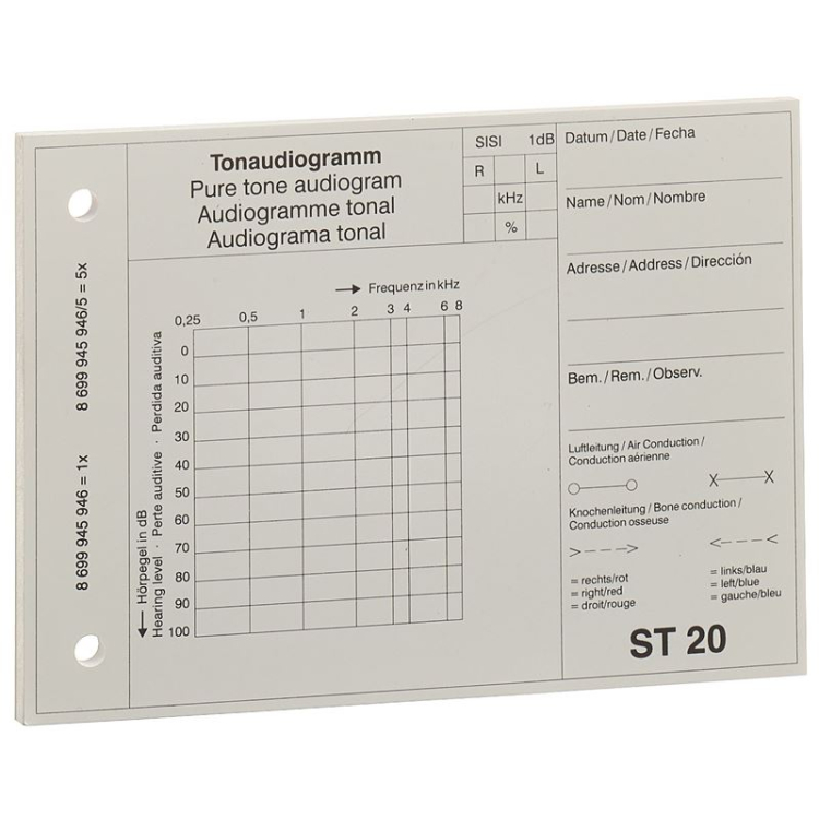 MAICO-audiogramblok ST MOD 20