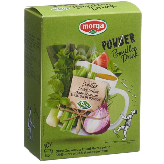 Morga Power Powder Bouillon drink herbal Bio 10 Battalion 4 g