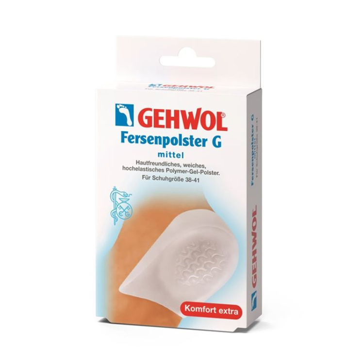 Miếng đệm gót Gehwol G với trục gel, trung bình, 1 đôi