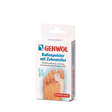 Gehwol ball pad with toe divider
