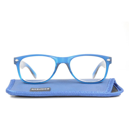 Nicole Diem reading glasses 1.00dpt Act blue