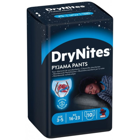 Huggies Drynites ღამის საფენები ბიჭი 3-5 წლის 10 ც
