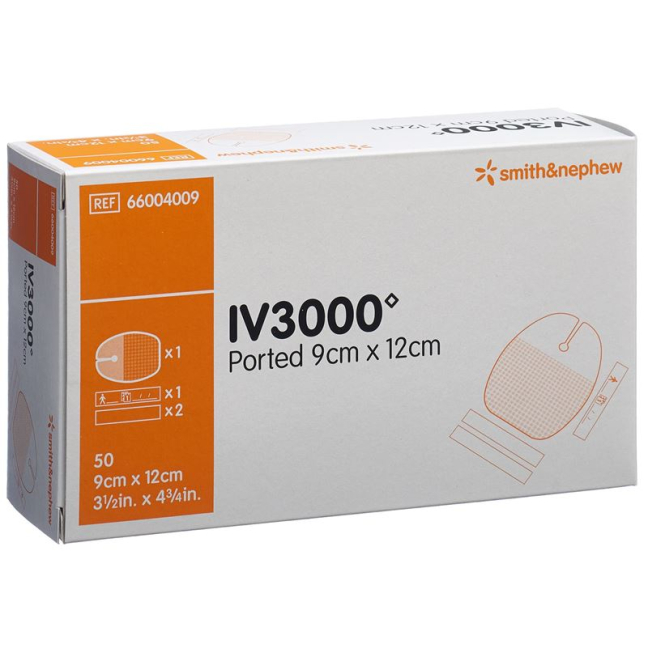 IV3000 kanyylikiinnitys 9x12cm 50 kpl