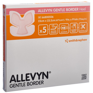 Allevyn Gentle Border Heel 23x23,2cm 5 tk