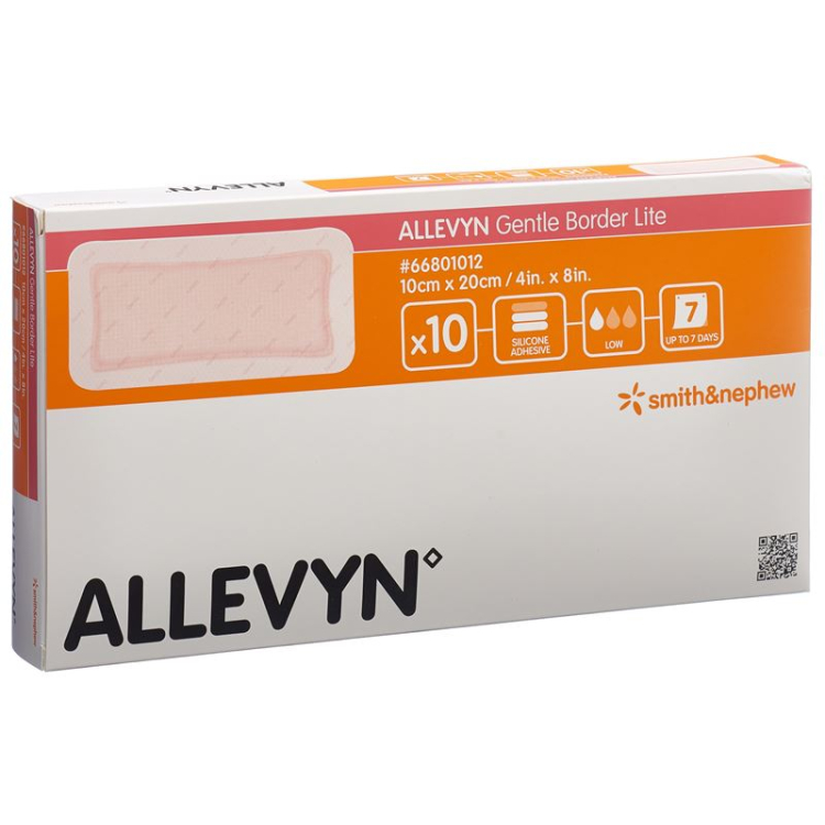 Allevyn Gentle Border Lite 10x20cm 10 pcs