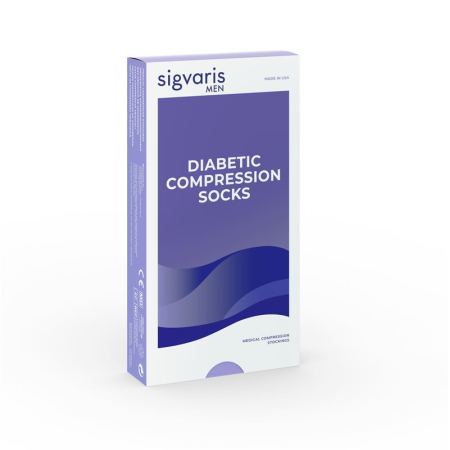 Sigvaris Diabetic Compression Socks M men long 1 pair