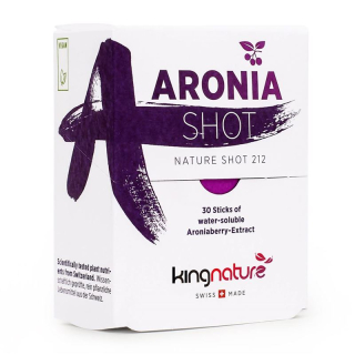 Kingnature Aronia Shot extracto de Aronia hidrosoluble 1 g 30uds