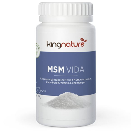 Kingnature Msm Vida 860 mg jar 60 capsules