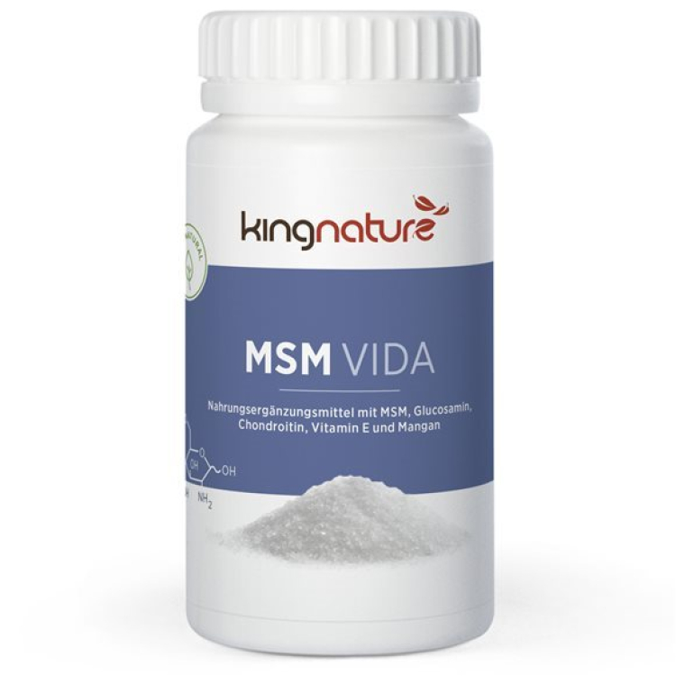 Kingnature Msm Vida 860 mg jar 60 capsules