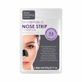 skin republic Charcoal Nose Strips Btl 6 pairs