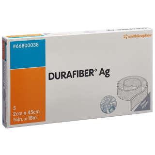 Medicazione per ferite Durafiber AG 2x45 cm corda sterile 5 pz