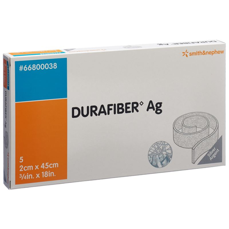 Durafiber AG yara sarğı 2x45sm steril ip 5 əd