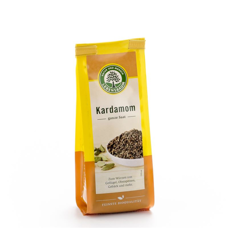 LEBENSBAUM cardamom green whole peeled bag 50 g