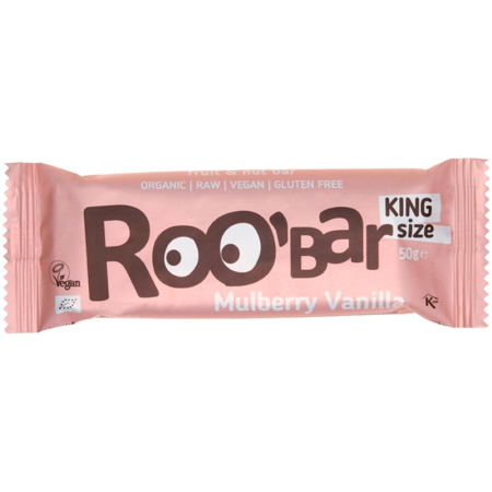 Roobar Raw Bar Mulberry Vanilla 16 x 50 g