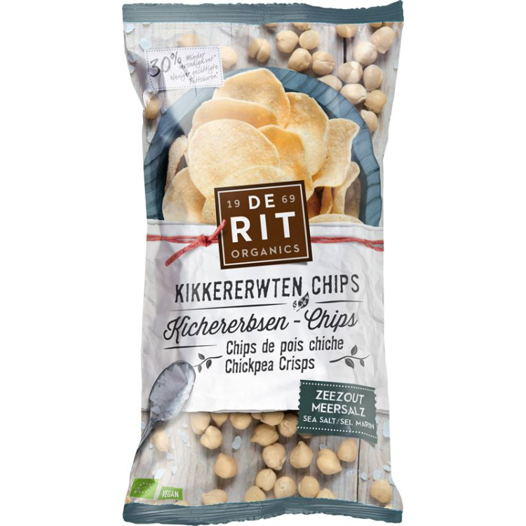 De Rit chickpea chips Salt Bio 75 g