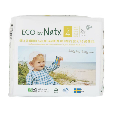 Naty diaper Maxi Nr4 7-18kg 26 pcs