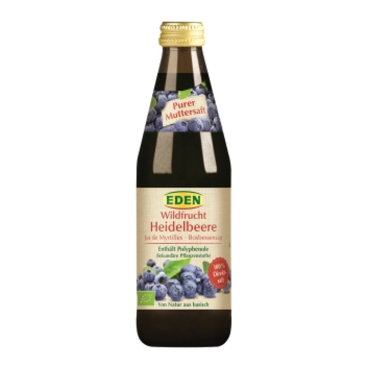 Eden czysty organiczny sok jagodowy bez cukru 330 ml