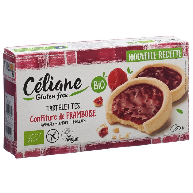 Les Recettes de Céliane Himbeertörtchen Gluten Free Organic 130 g