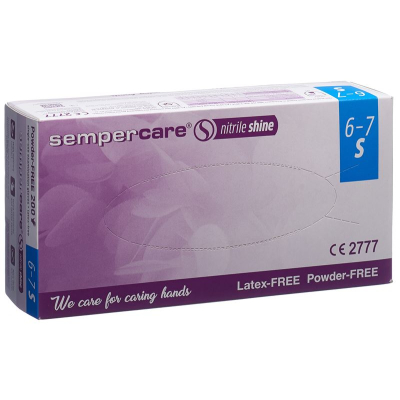 Sempercare nitril shine s стерильденбеген 200 stk