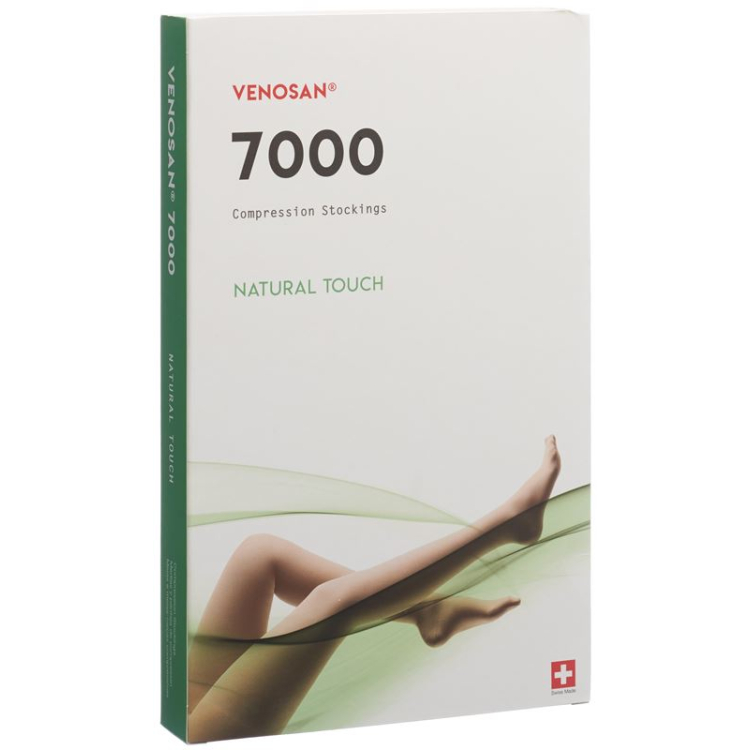 Venosan 7002 A-GH KKL2 L lang lukket klæbekant beige 1 par