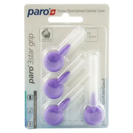 PARO 3STAR-GRIP 7mm 中粗紫色 4 件