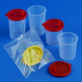 Semadeni urine cup with spout lid 1000 pcs