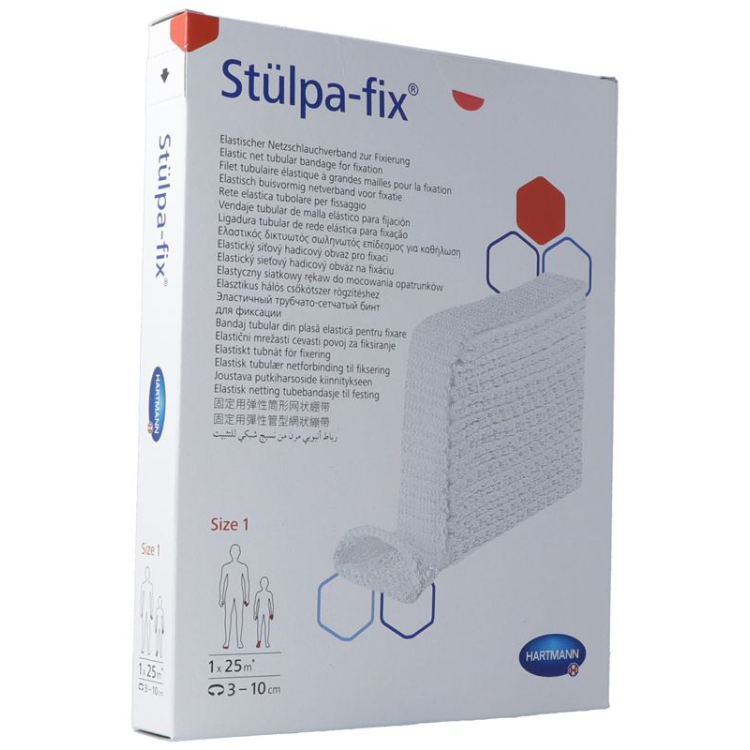 Stülpa Fix ցանցի վիրակապ Gr1 մատի ռուլետ 25 մետր