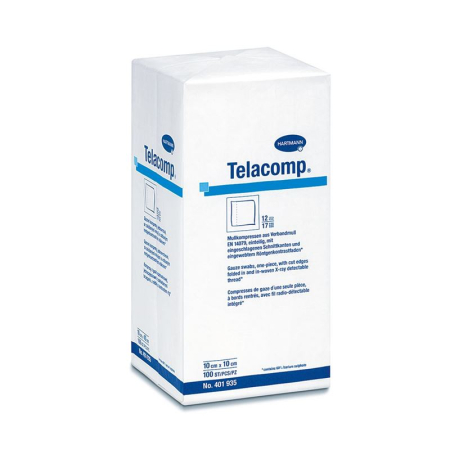 Telacomp 10x10cm 滅菌 12 コンパートメント 16 x 10 個