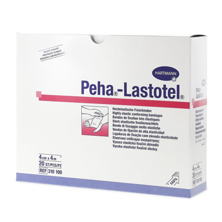 Peha-Lastotel bandages 4cmx4m 20 pcs