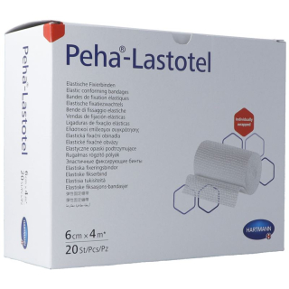 Peha-Lastotel fixation bandages 6cmx4m 20 pcs