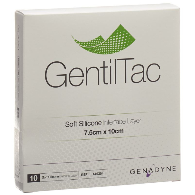 GentilTac soft silicone interface layer 7.5x10cm steril 10 Stk