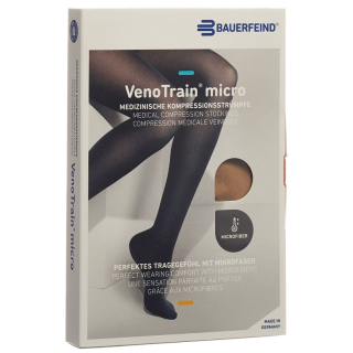 VenoTrain MICRO A-G KKL2 normal S / long open toe caramel adhesive tape tufts 1 pair