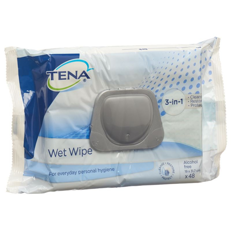 TENA Wet Wipes box 12 48 pcs