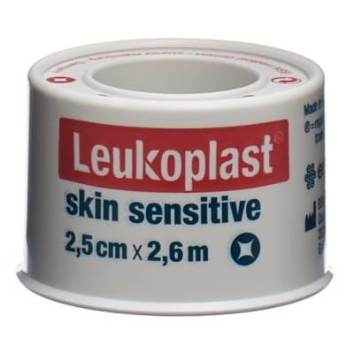 Leukoplast hautempfindliches Silikon 2,5cmx2,6m Rolle 12 Stk