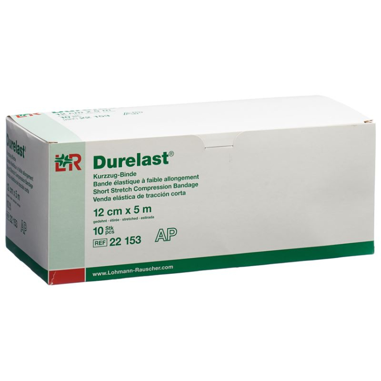 Durelast kompressionsbandage 12cmx5m 10 st