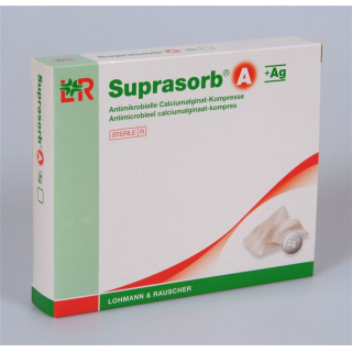 Компрессы Suprasorb A+Ag из альгината кальция 10х20см стерильные 5 шт.