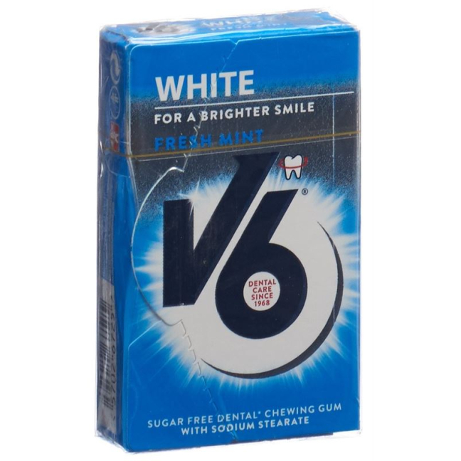 V6 白色口香糖 清新薄荷 24盒