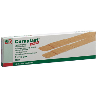 Curaplast Sensitive finger bandage 18cmx2cm 10 pcs