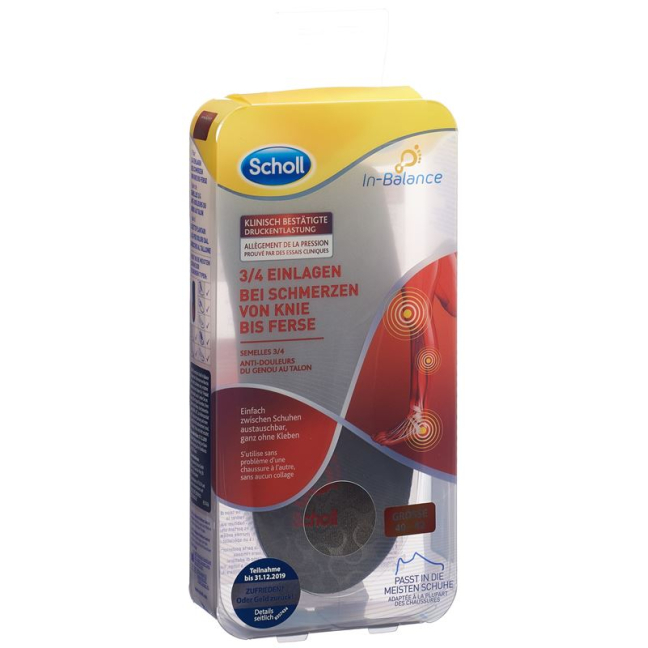 Scholl In-Balance 4.3 Deposits at 37-39.5 pain from knee to heel 2 pcs