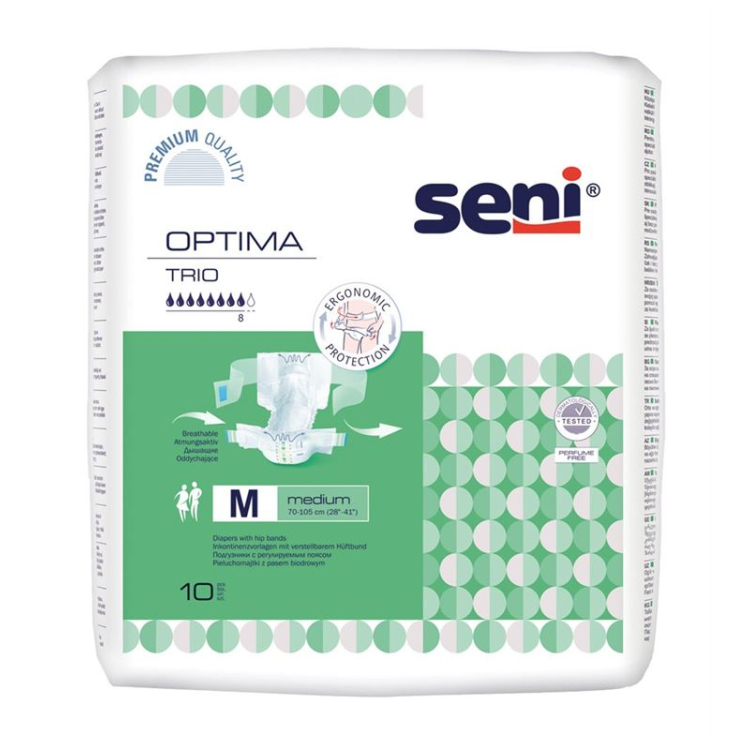 پد بی اختیاری Seni Optima Trio M با قابلیت جذب سوم کمربند ران