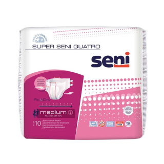 Super Seni Quatro incontinence briefs M 4. Suction closed S