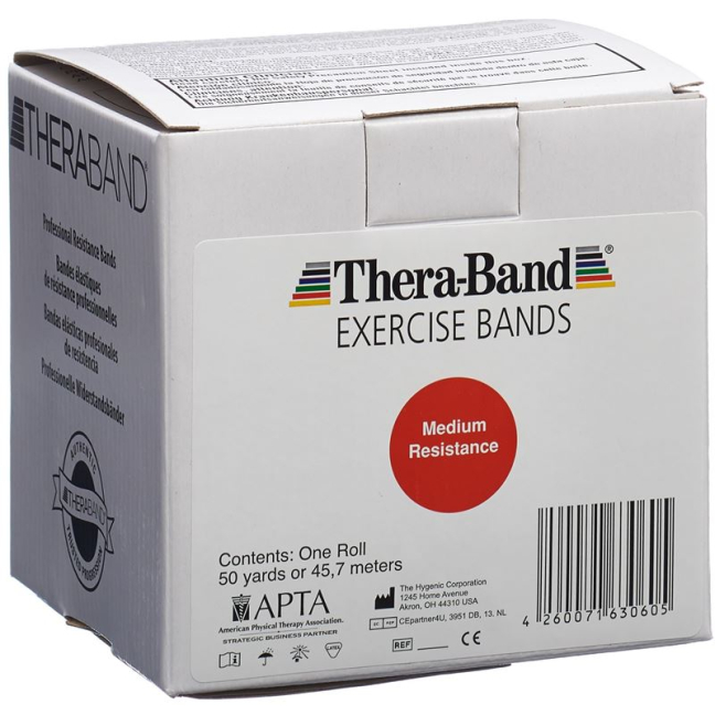 Thera-Band 45mx12,7cm vermelho médio forte
