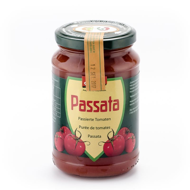 VANADIS tomat pastası Passata Demeter banka 340 q