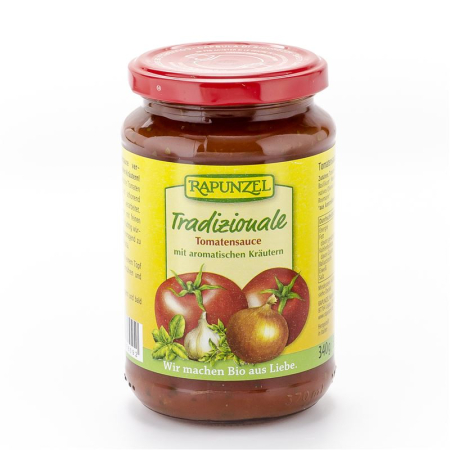 RAPUNZEL traditional tomato sauce jar 340 g