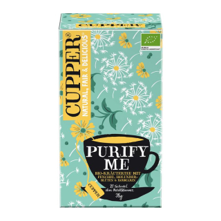 CUPPER Purify Me herbal tea with fennel elderflower & Rosemary Bio 20 pcs