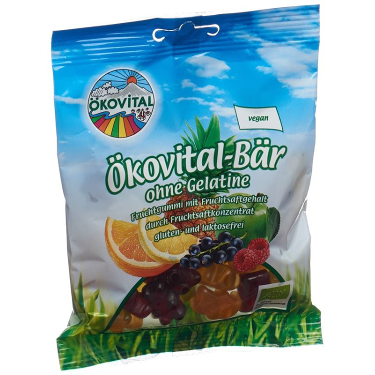 Ökovital gummy bears tanpa gelatin 100 g