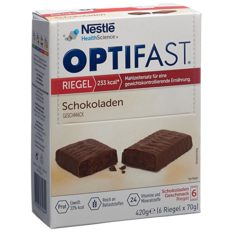 Optifast Bars Chocolate 6 x 70 g