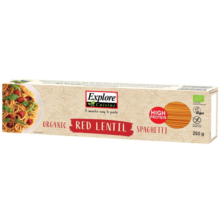 Explore Cuisine spaghetti from red lentils bio 250g